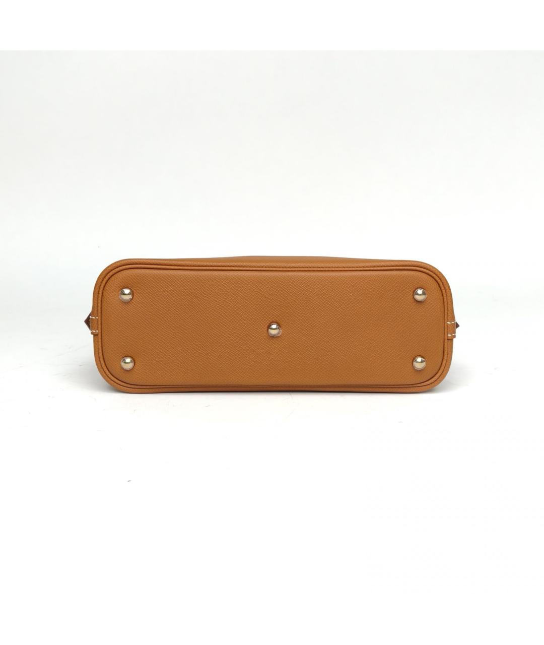 HERMES Коричневая кожаная сумка через плечо, фото 6