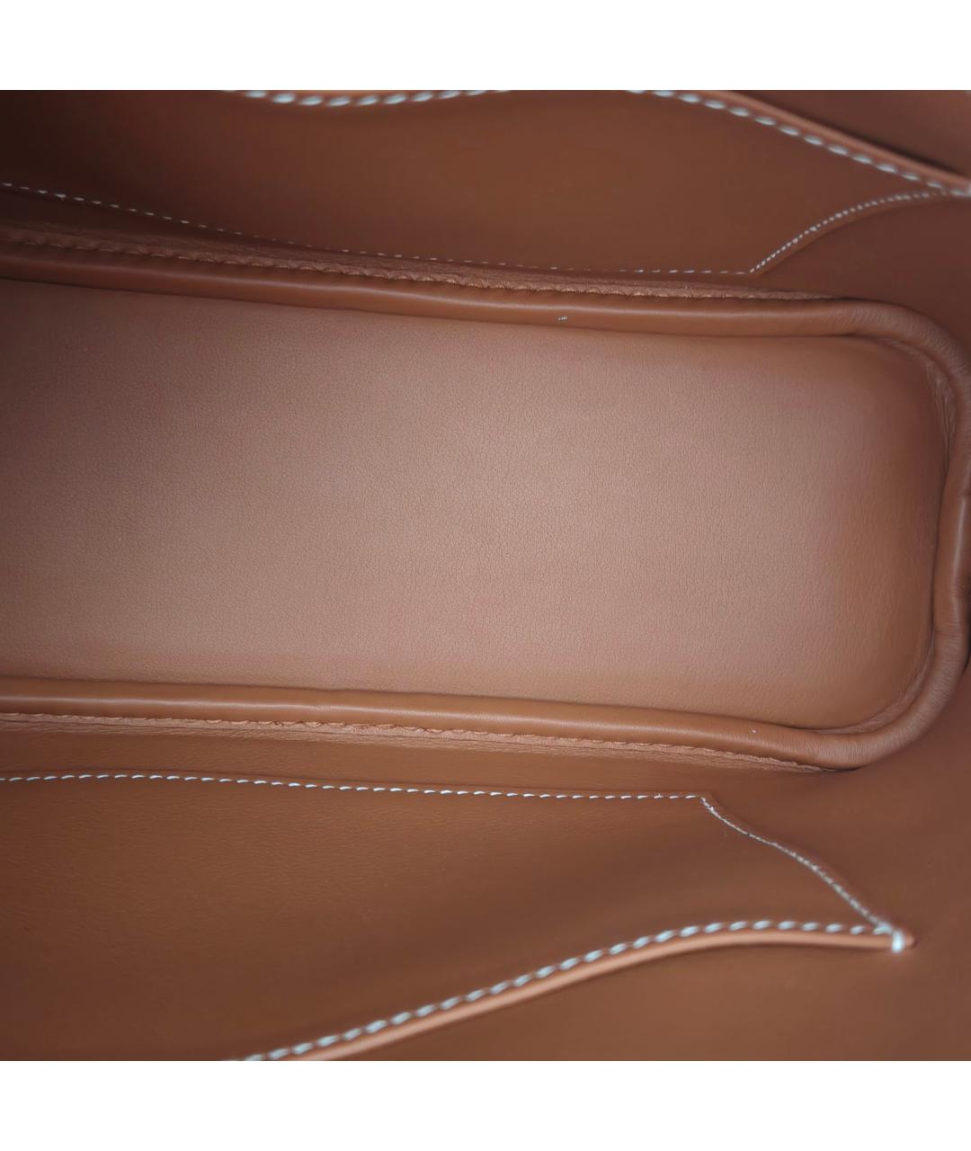 HERMES Коричневая кожаная сумка через плечо, фото 7