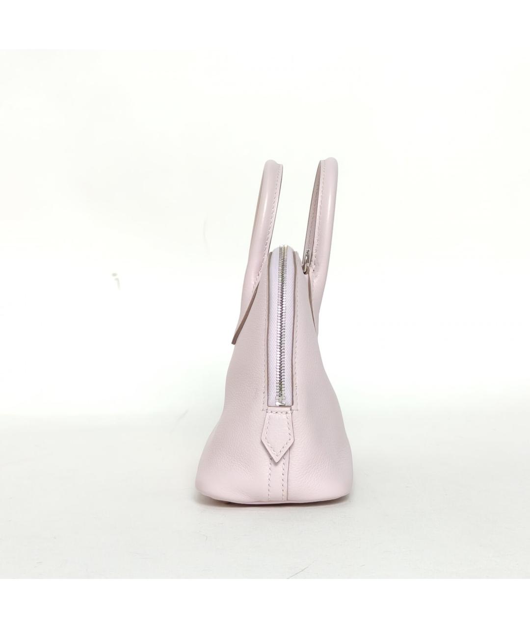 HERMES Розовая кожаная сумка через плечо, фото 3