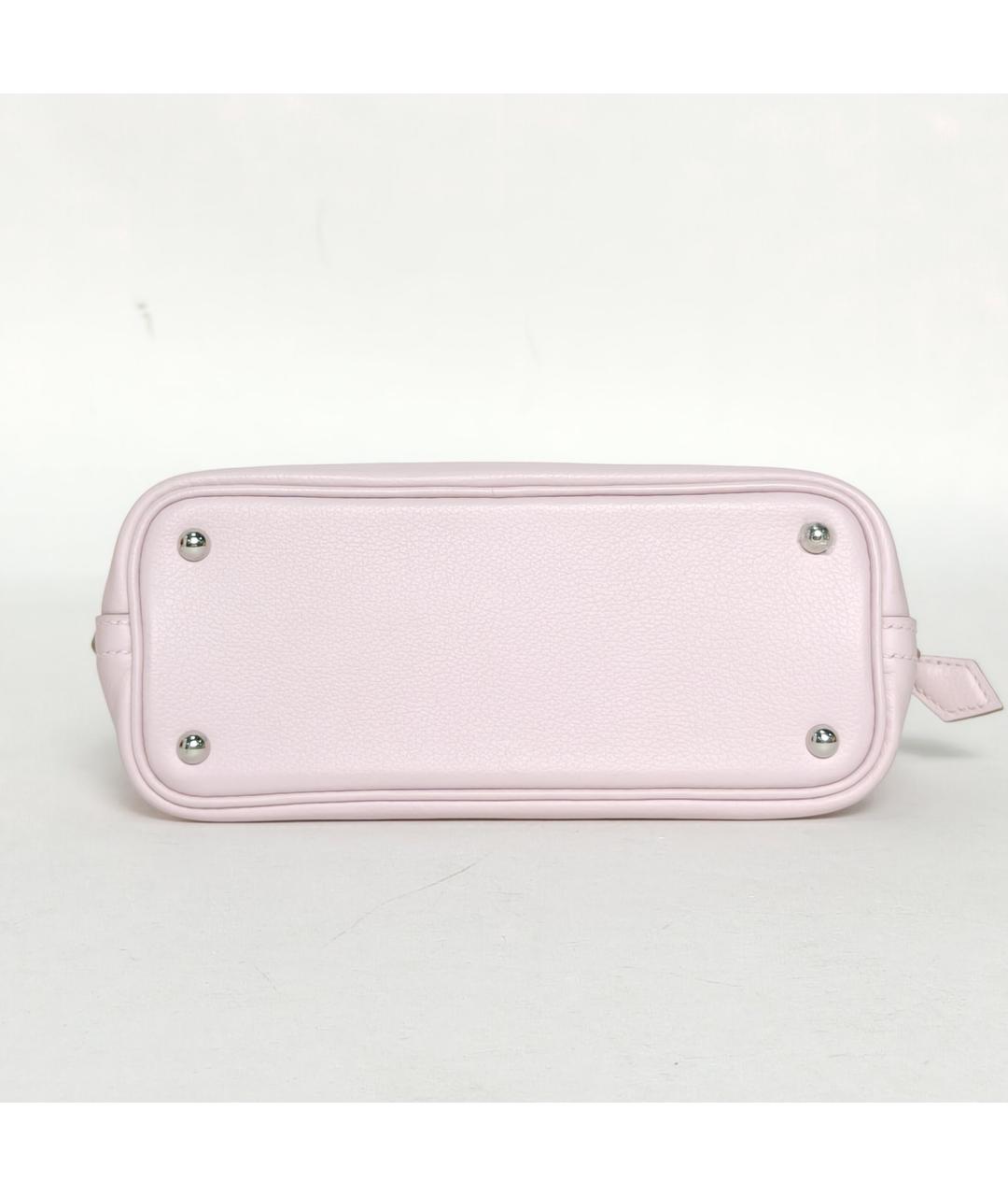 HERMES Розовая кожаная сумка через плечо, фото 6