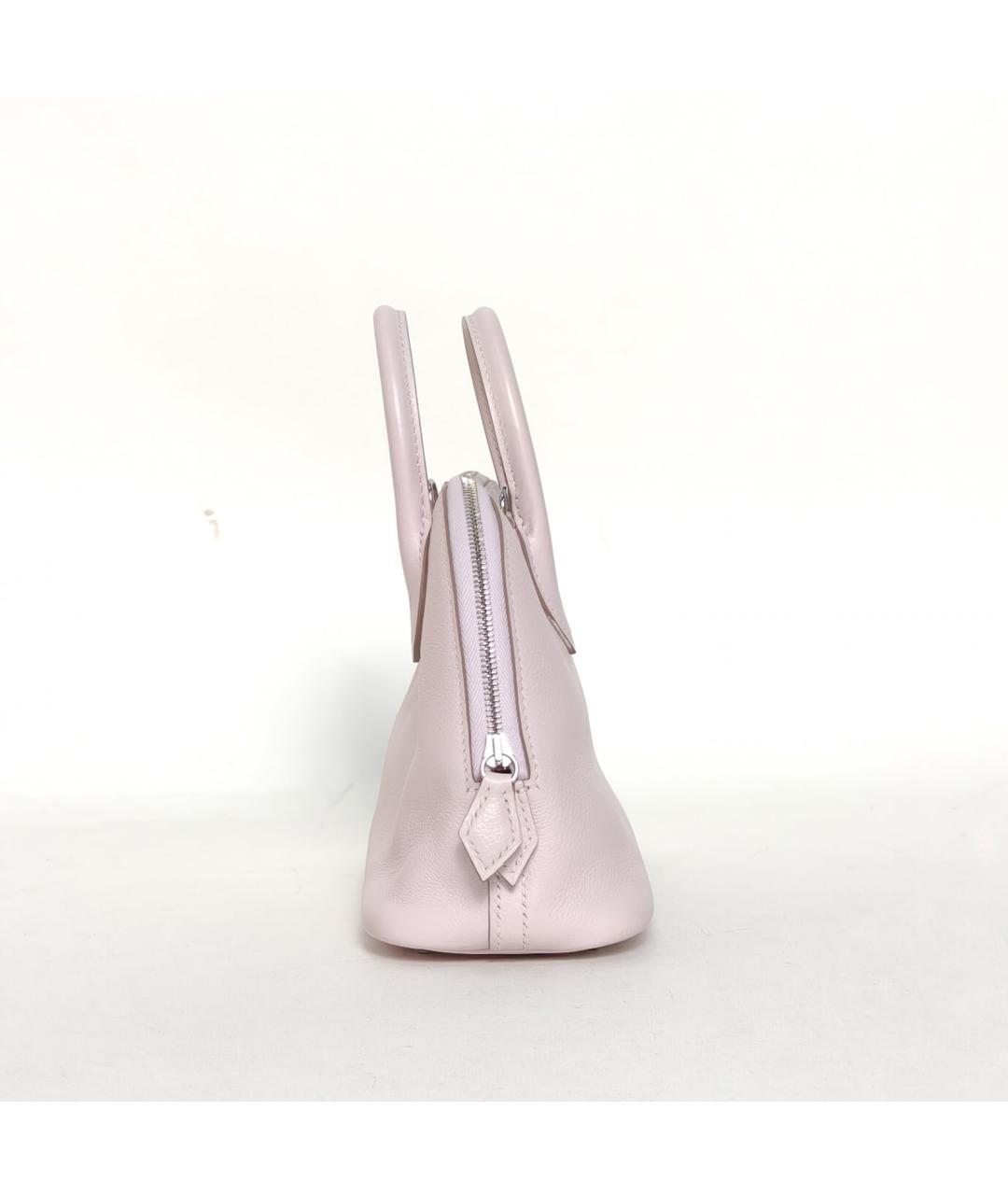 HERMES Розовая кожаная сумка через плечо, фото 5