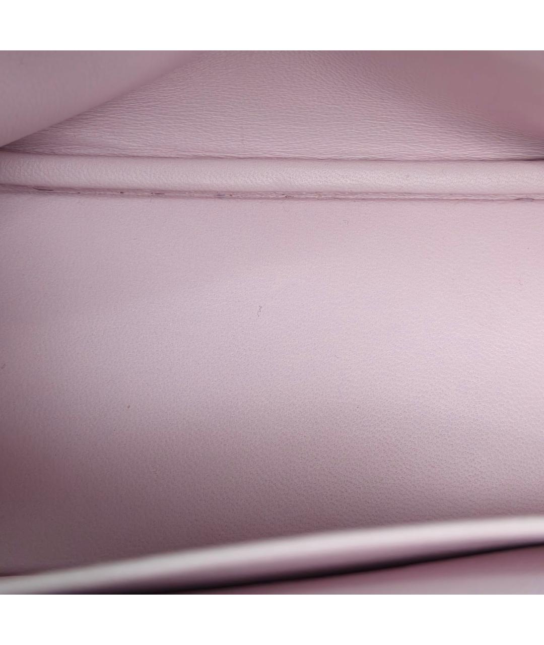 HERMES Розовая кожаная сумка через плечо, фото 7