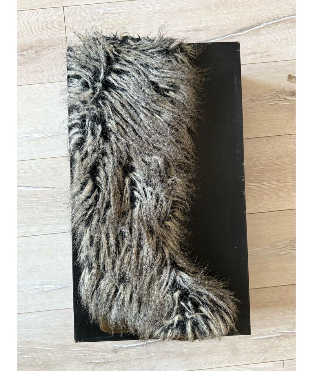 CHANEL Серые сапоги, фото 3