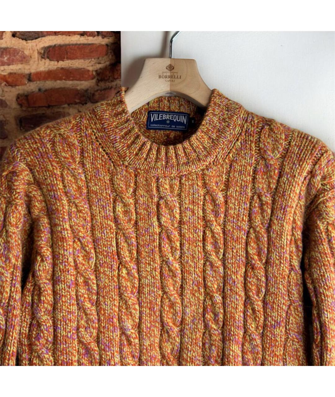 VILEBREQUIN Оранжевый шерстяной джемпер / свитер, фото 2