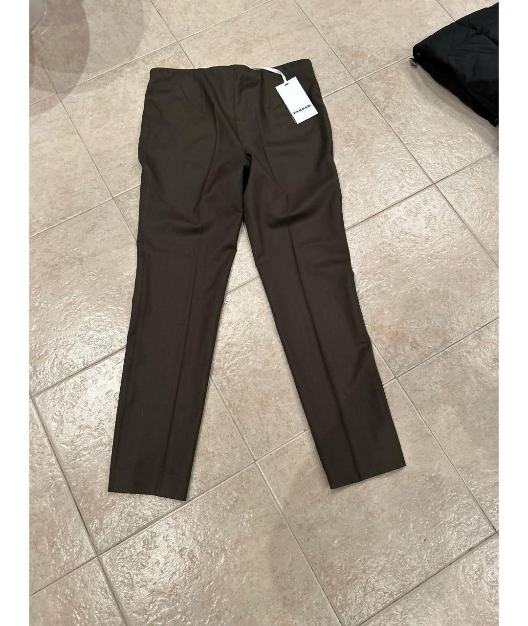 P.A.R.O.S.H. Антрацитовые шерстяные брюки узкие, фото 2