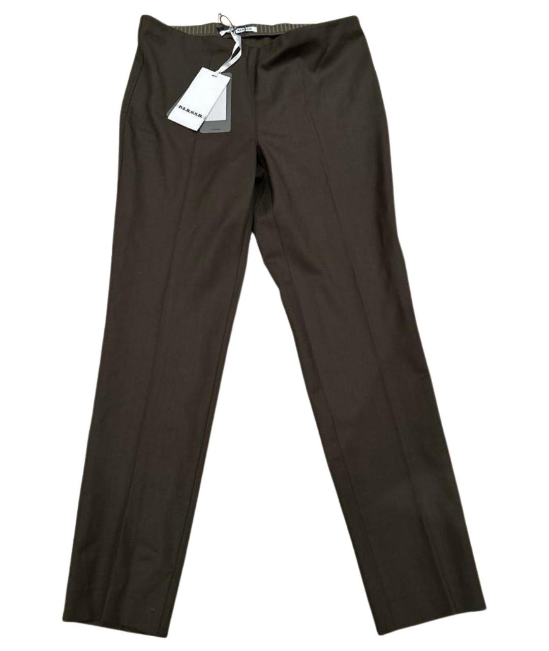 P.A.R.O.S.H. Антрацитовые шерстяные брюки узкие, фото 1