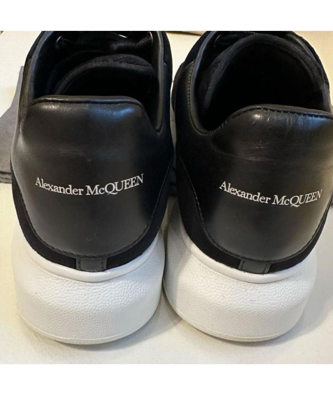 ALEXANDER MCQUEEN Черные текстильные кеды, фото 4