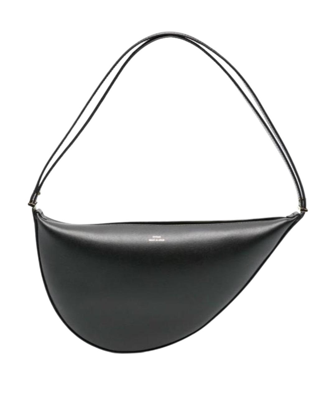 TOTEME Черная кожаная сумка с короткими ручками, фото 1