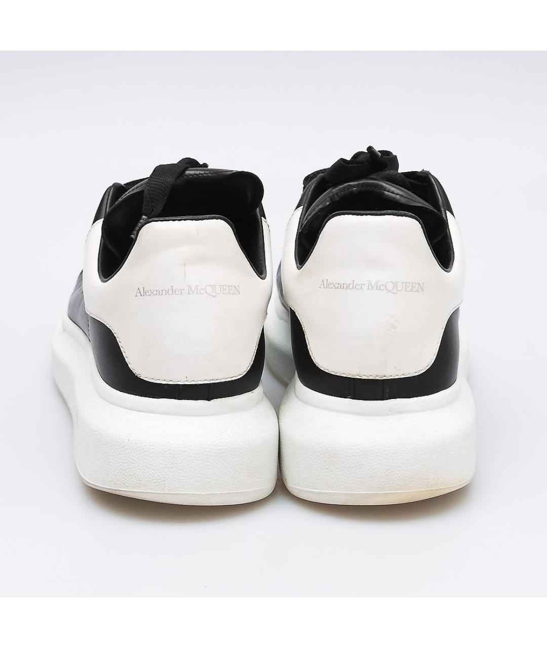 ALEXANDER MCQUEEN Черные кожаные кеды, фото 3