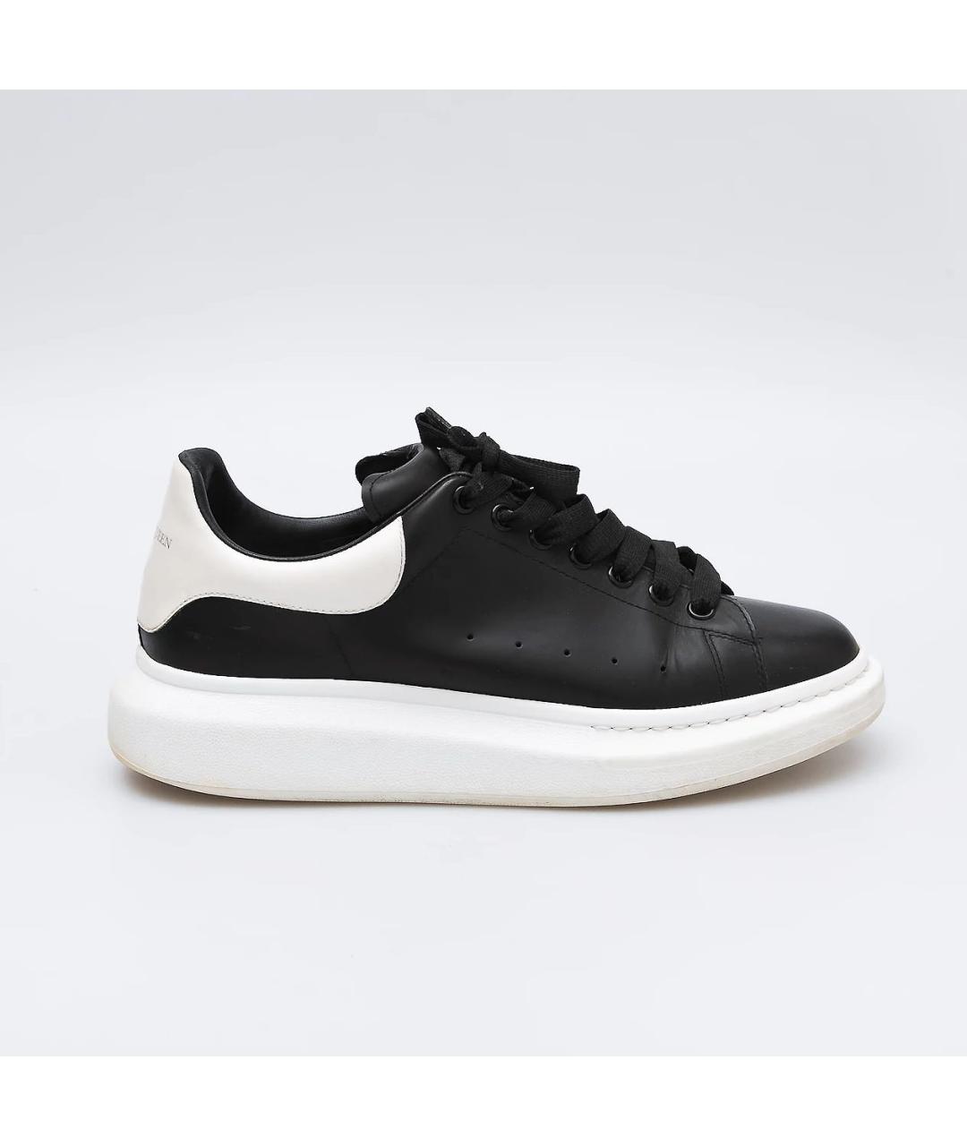 ALEXANDER MCQUEEN Черные кожаные кеды, фото 5