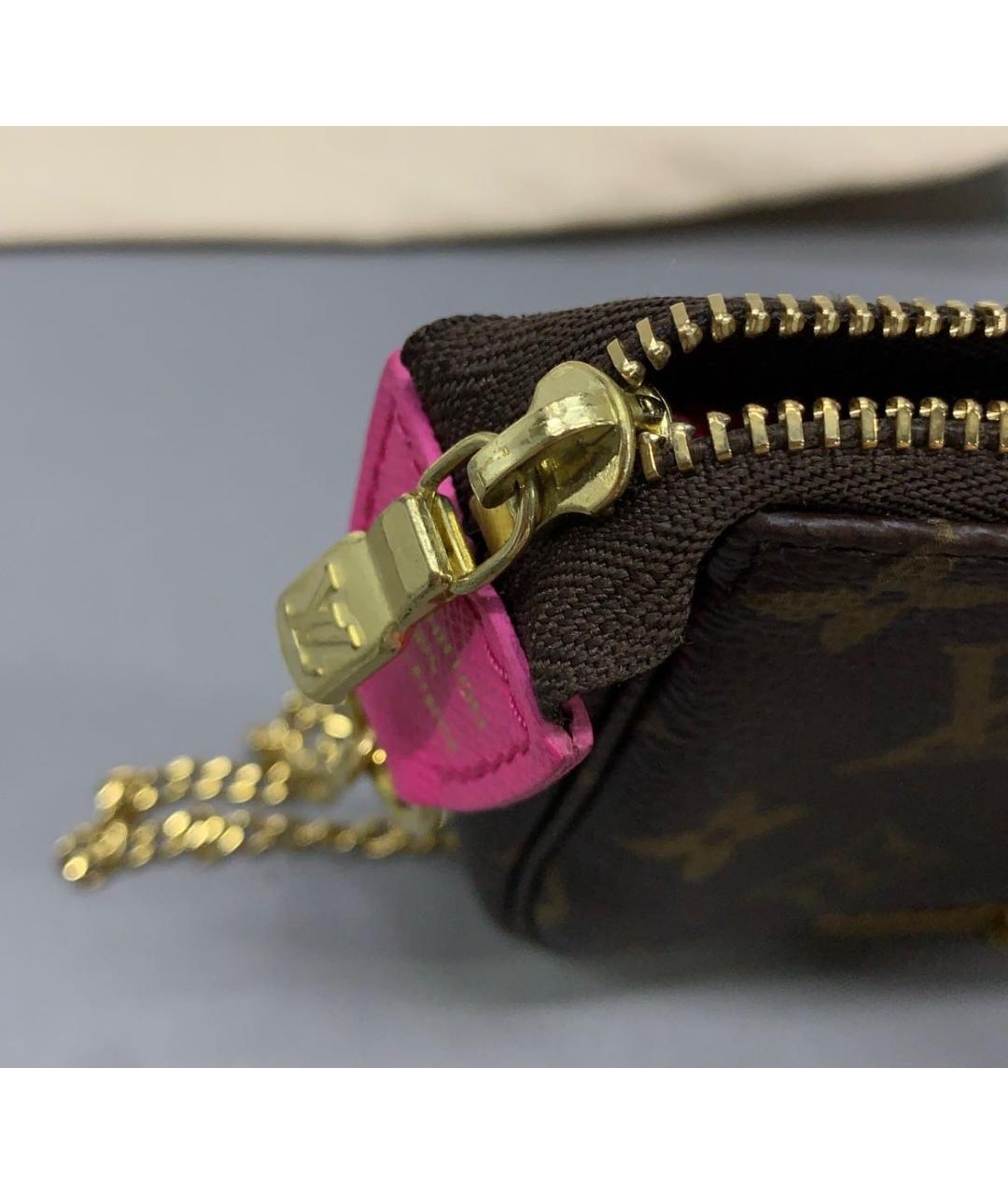 LOUIS VUITTON Коричневая кожаная сумка с короткими ручками, фото 8