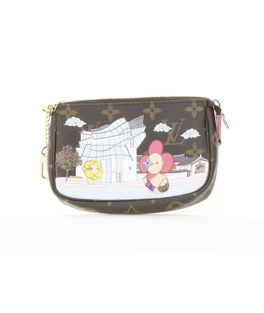 LOUIS VUITTON Коричневая кожаная сумка с короткими ручками, фото 2