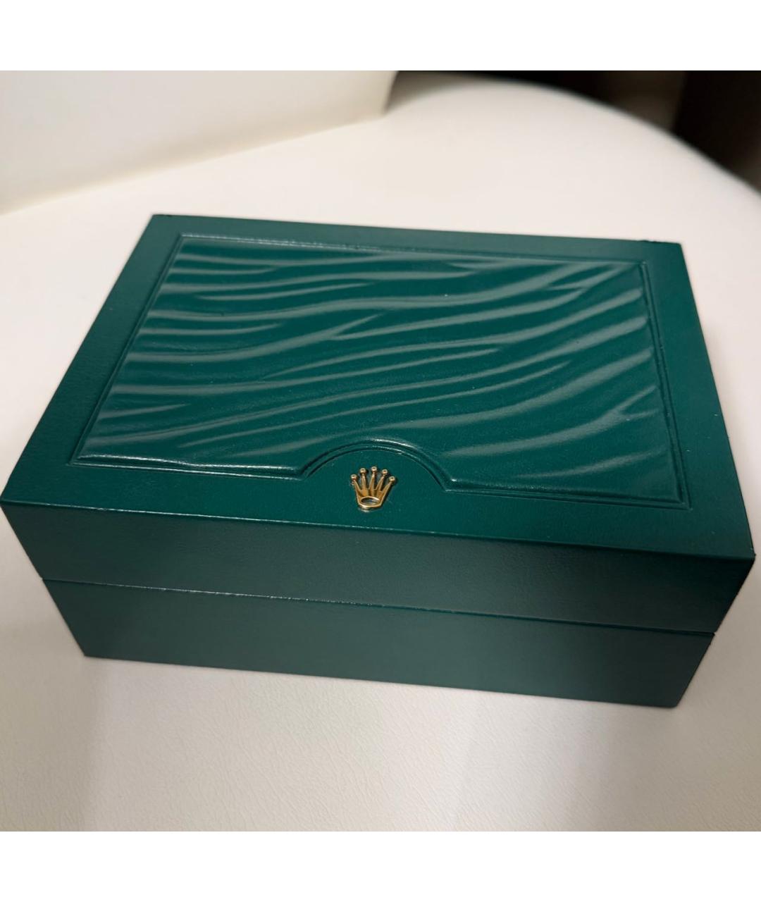 ROLEX Синие часы из желтого золота, фото 4