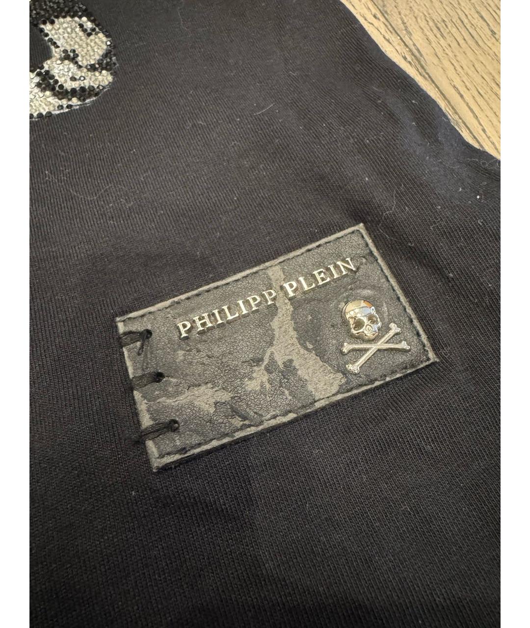 PHILIPP PLEIN Черная хлопковая футболка, фото 5