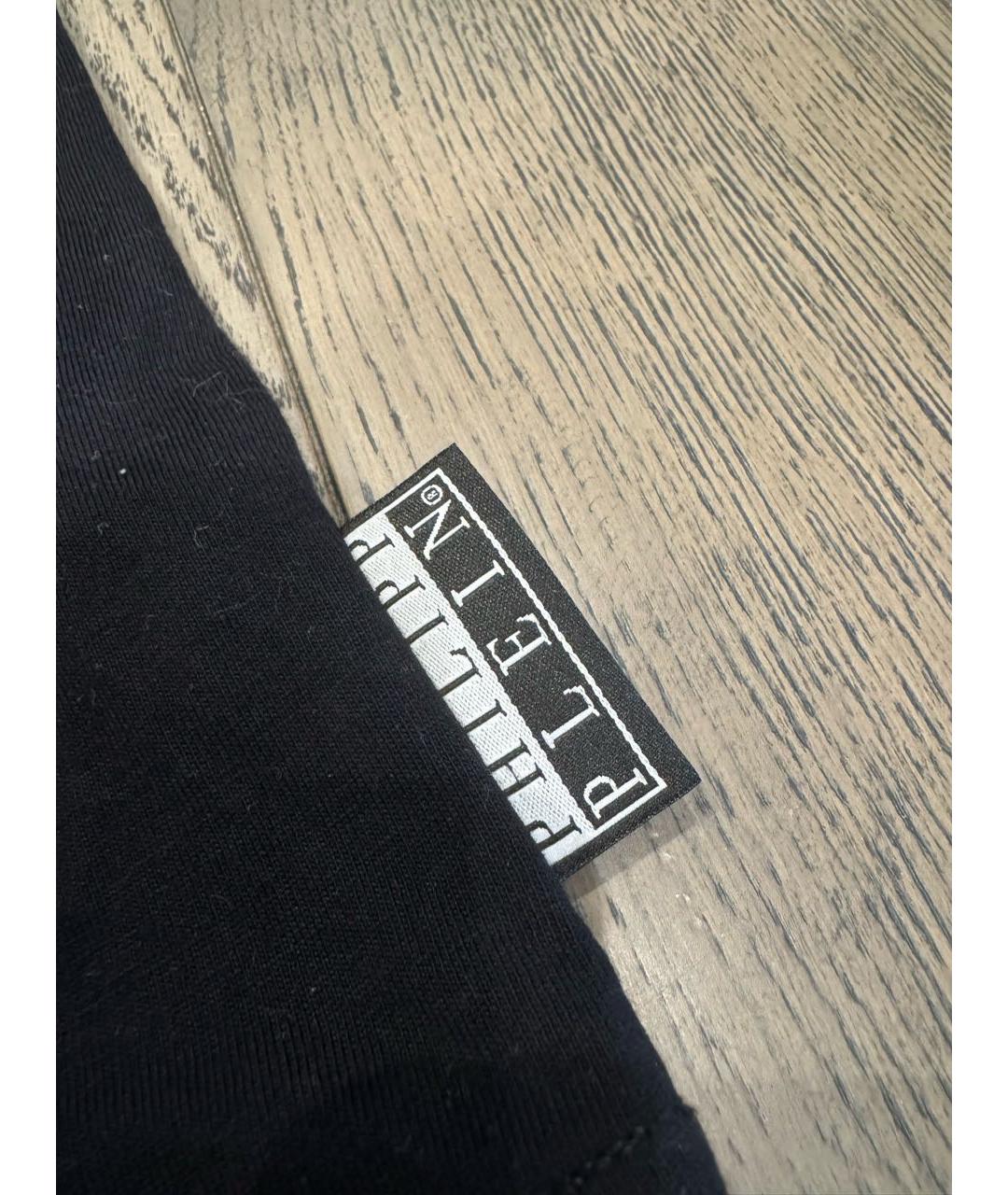 PHILIPP PLEIN Черная хлопковая футболка, фото 6