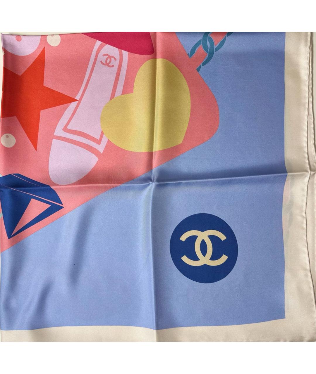 CHANEL Мульти шелковый платок, фото 6
