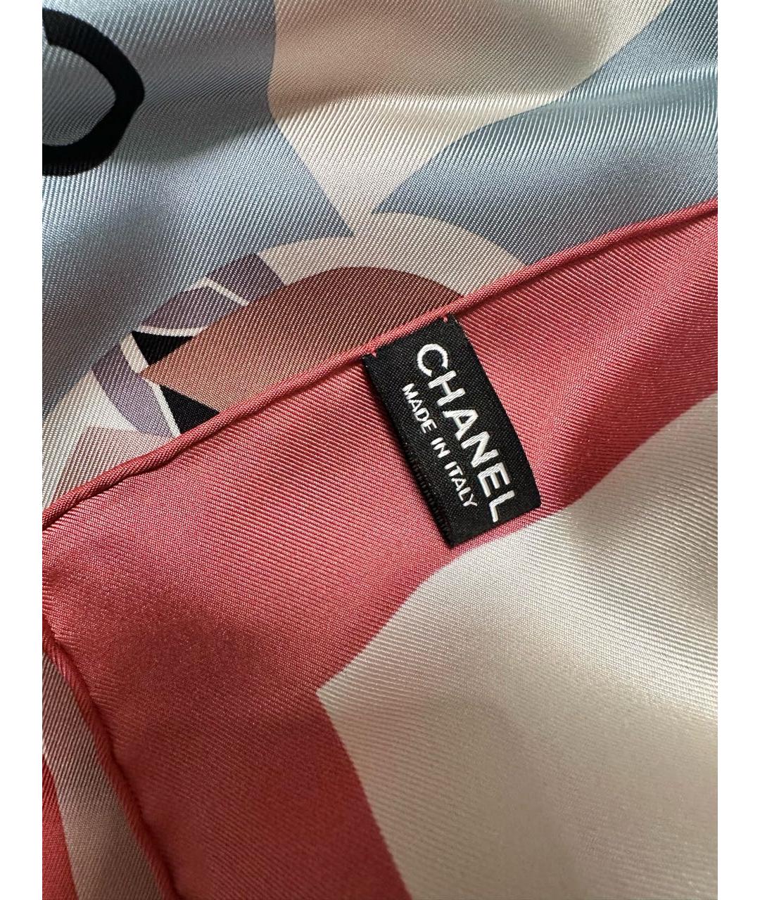 CHANEL Мульти шелковый платок, фото 5