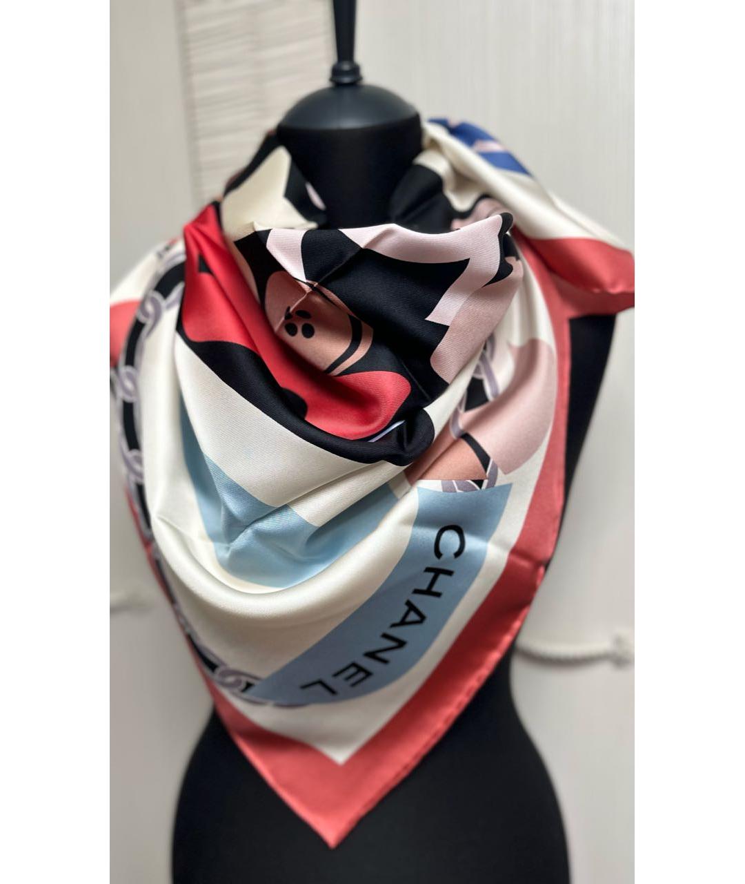 CHANEL Мульти шелковый платок, фото 3