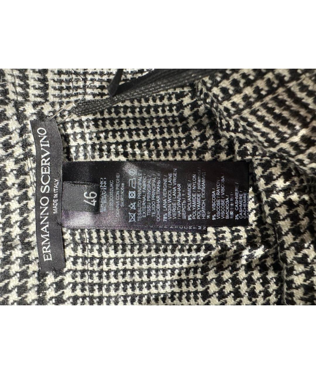 ERMANNO SCERVINO Серая шерстяная юбка миди, фото 3