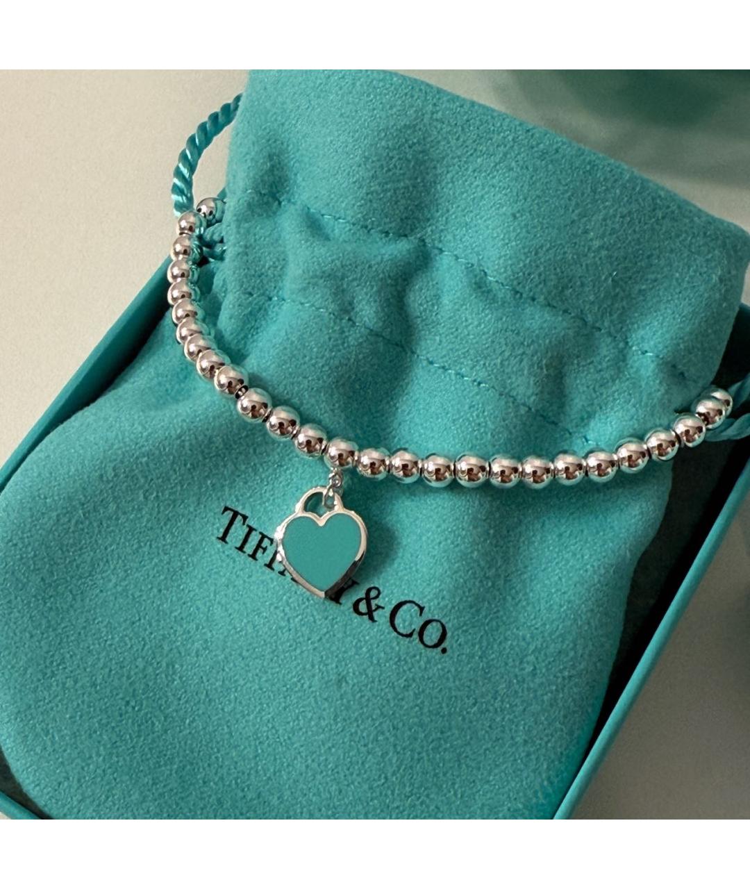 TIFFANY&CO Серебрянный серебряный браслет, фото 5