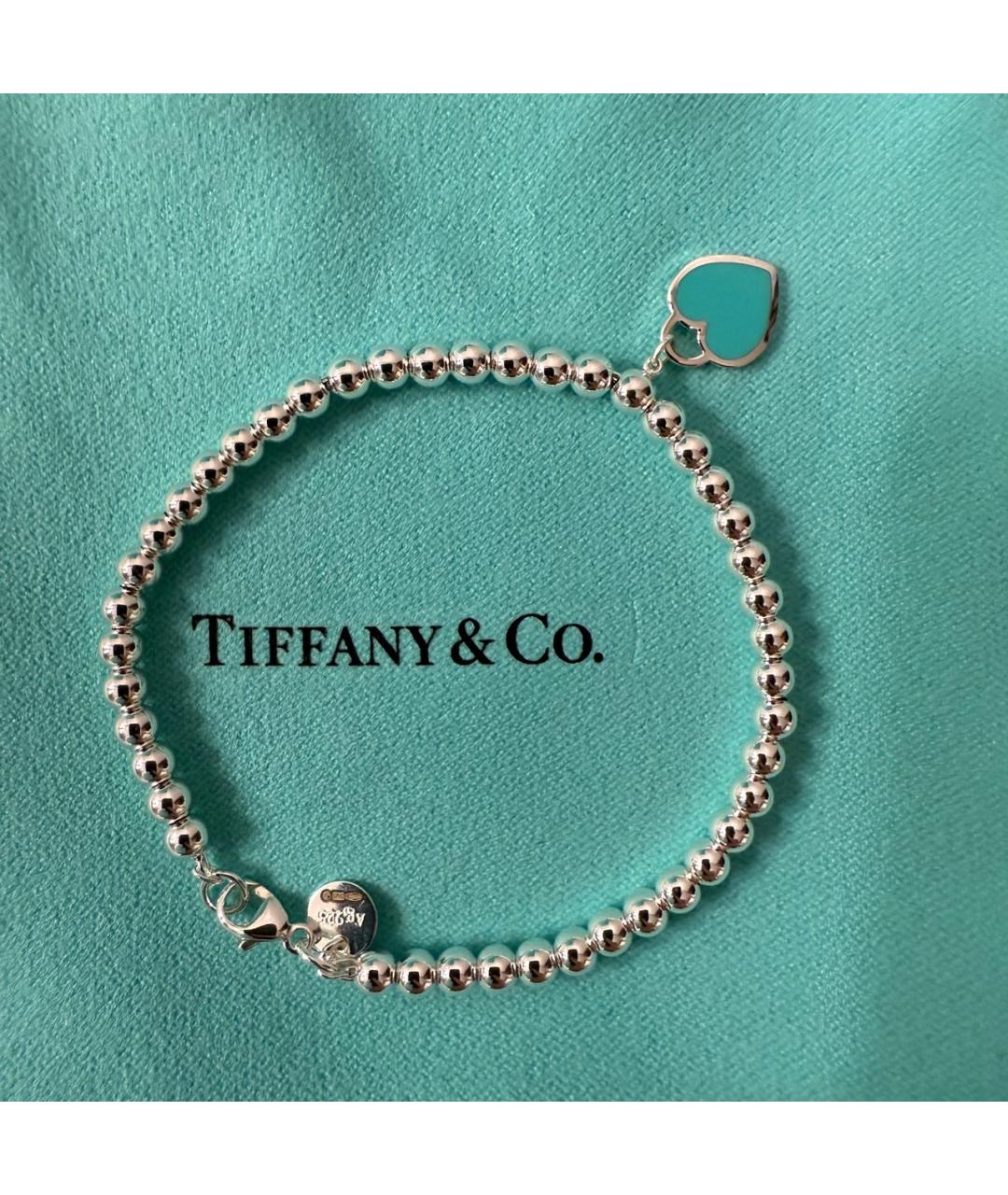 TIFFANY&CO Серебрянный серебряный браслет, фото 3