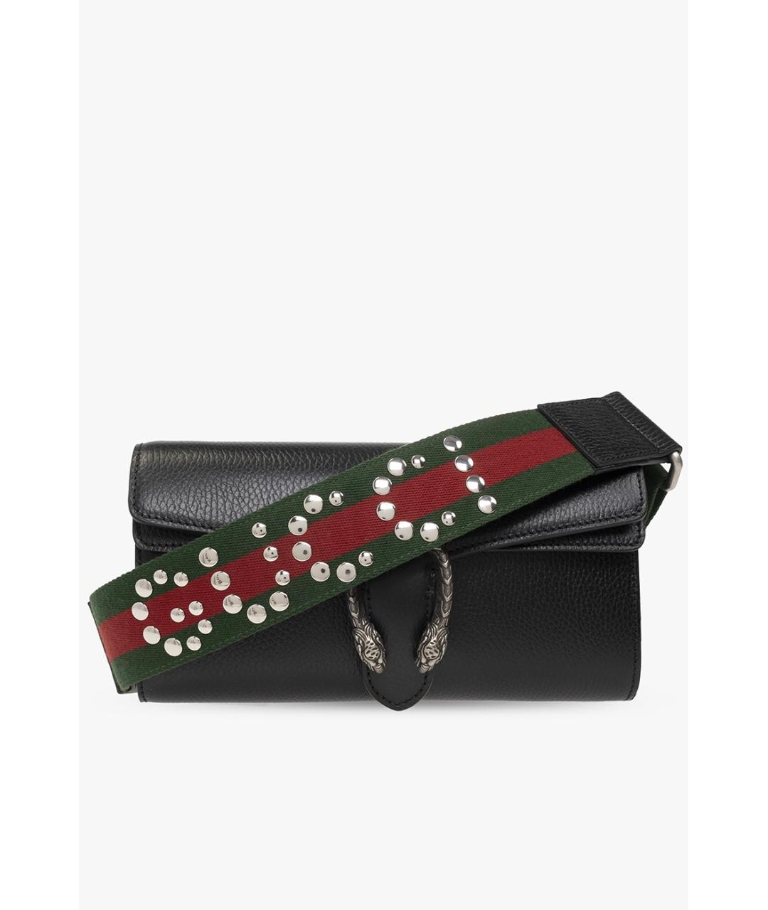 GUCCI Черная кожаная сумка с короткими ручками, фото 2