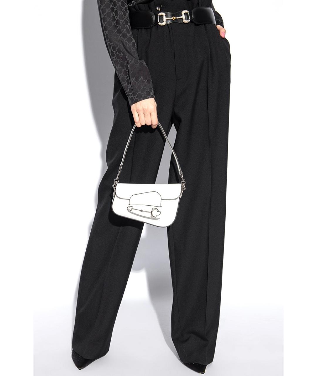 GUCCI Белая кожаная сумка с короткими ручками, фото 3