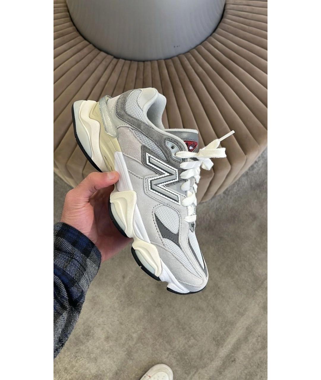 NEW BALANCE Серые текстильные кроссовки, фото 5