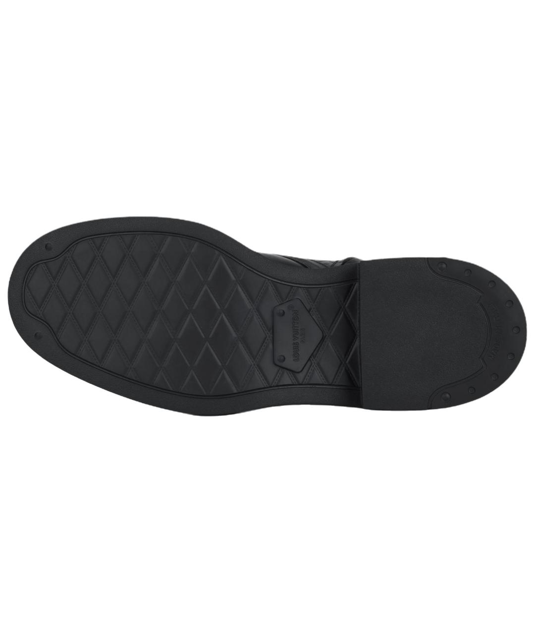 LOUIS VUITTON Черные кожаные ботинки, фото 5