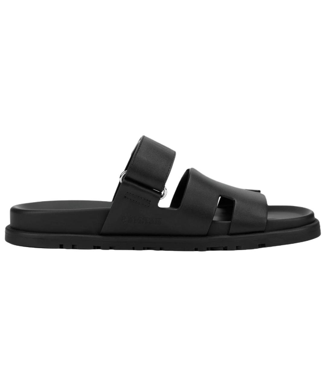 HERMES Черные сандалии, фото 1