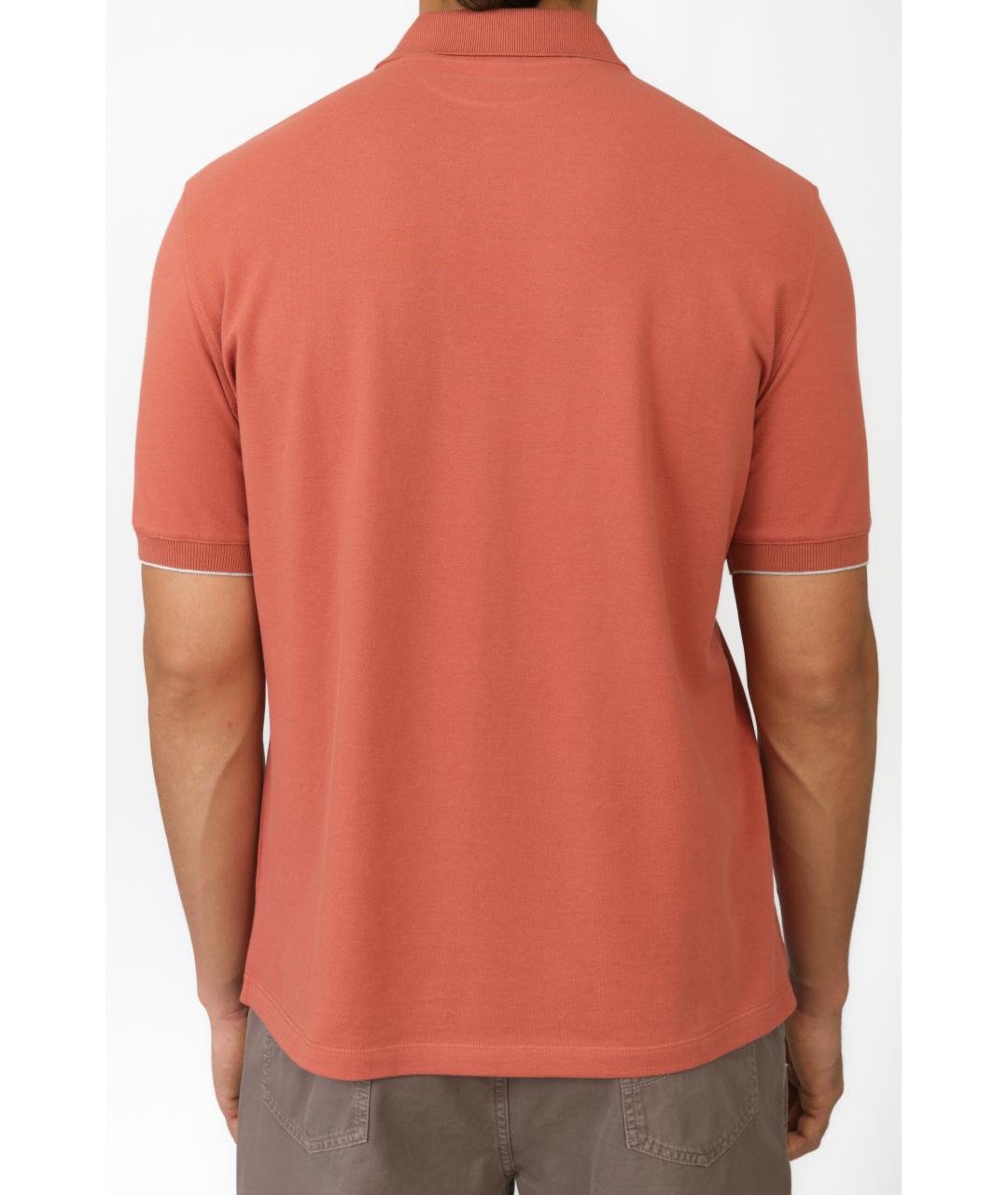 BRUNELLO CUCINELLI Хлопковое поло с коротким рукавом, фото 4