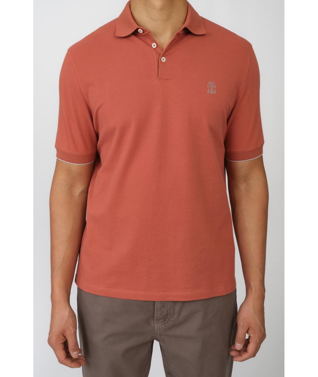 BRUNELLO CUCINELLI Хлопковое поло с коротким рукавом, фото 7