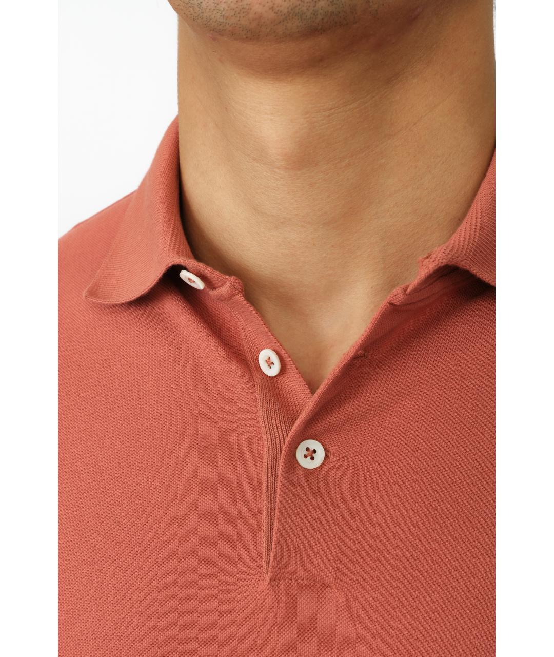 BRUNELLO CUCINELLI Хлопковое поло с коротким рукавом, фото 5