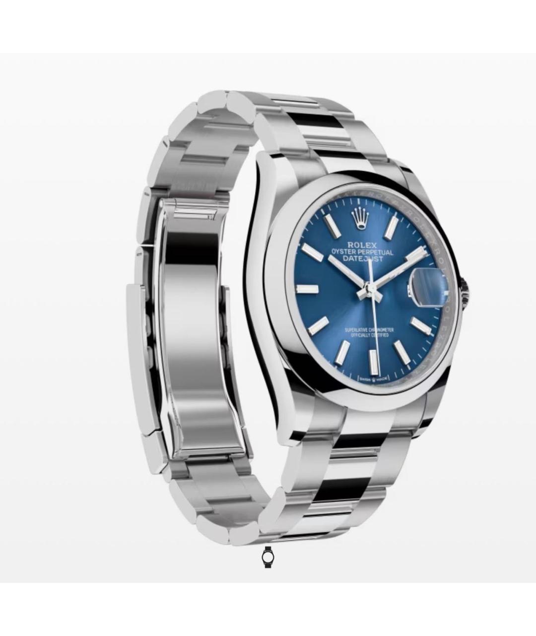 ROLEX Серебряные часы, фото 2