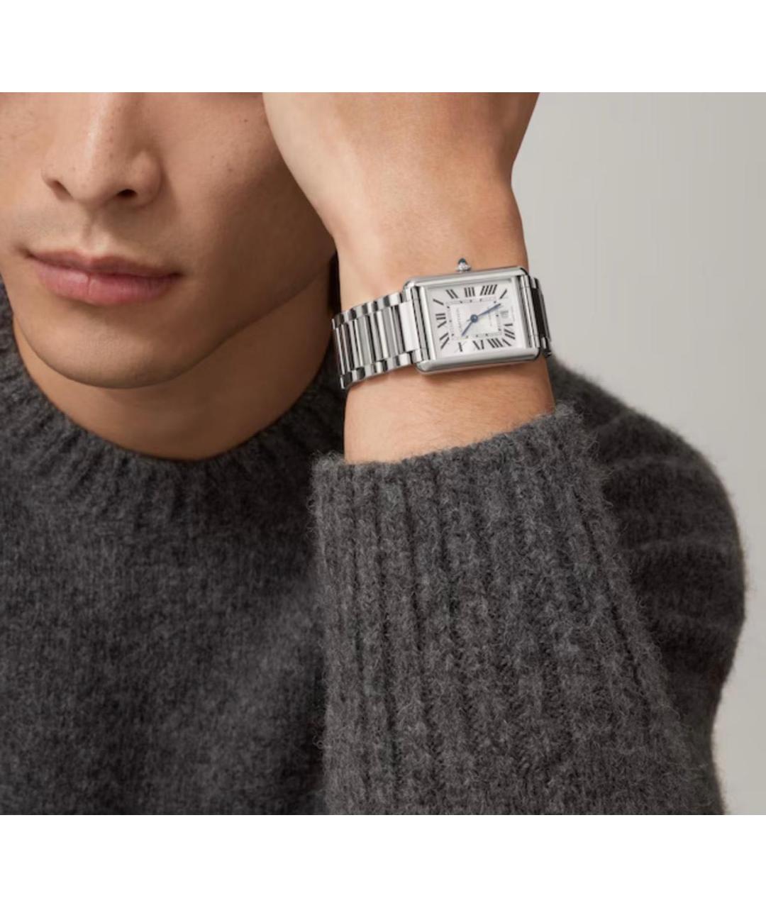 CARTIER Серебряные часы, фото 2