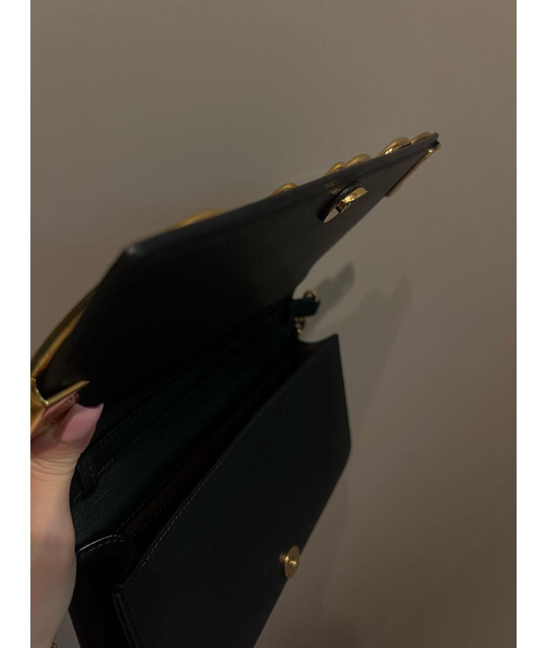 CHLOE Черная кожаная сумка на плечо, фото 4