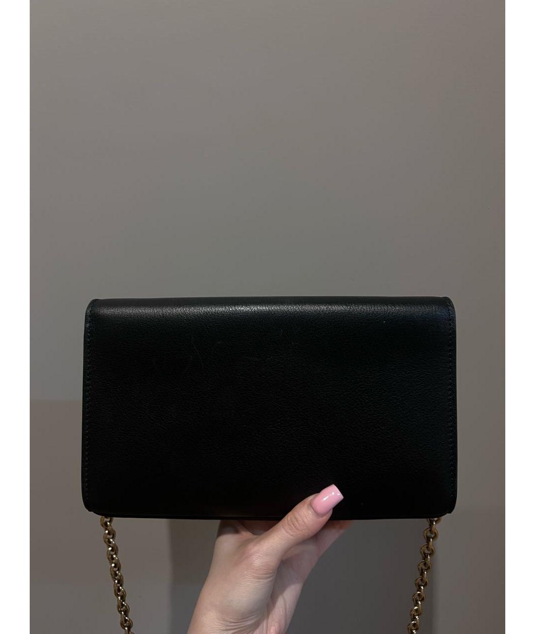 CHLOE Черная кожаная сумка на плечо, фото 3