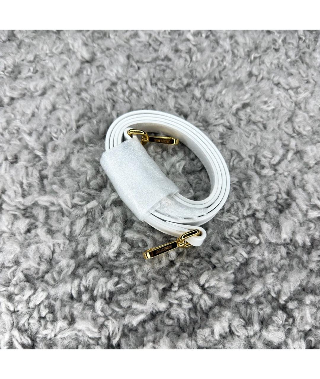 JACQUEMUS Белая сумка через плечо, фото 6