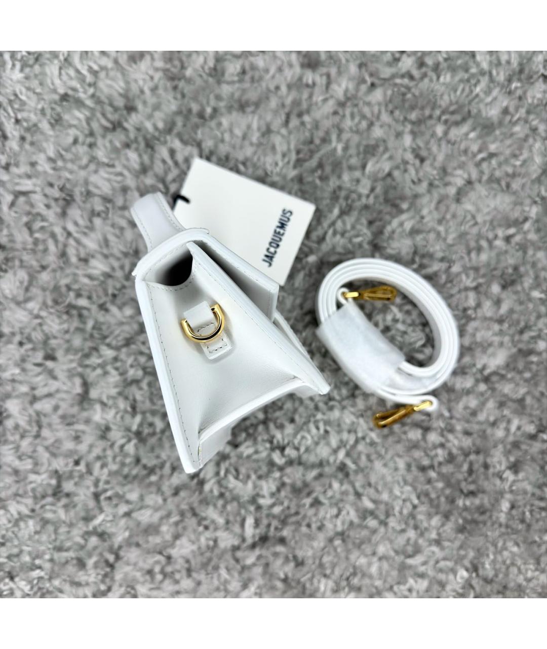JACQUEMUS Белая сумка через плечо, фото 7