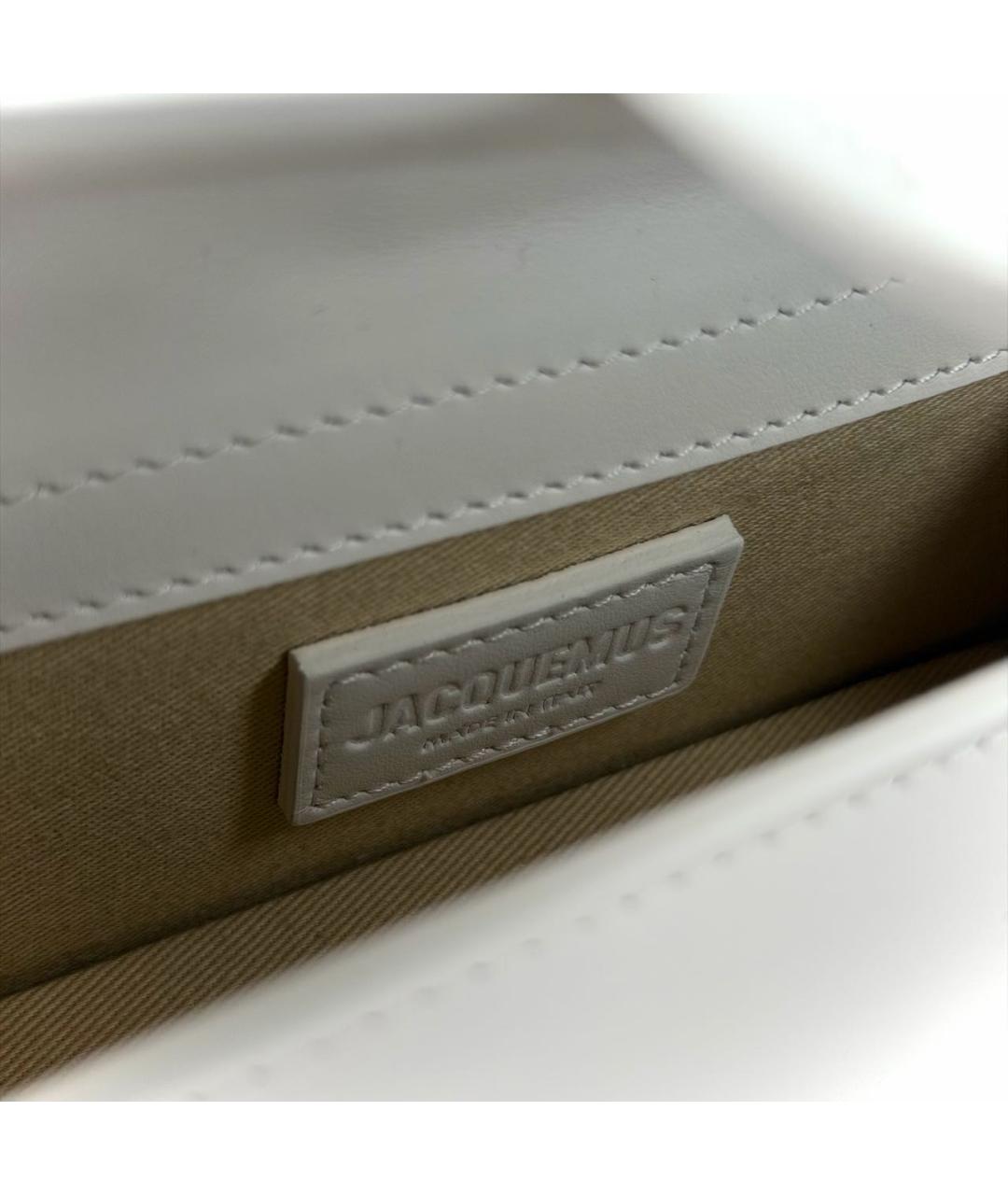 JACQUEMUS Белая сумка через плечо, фото 5