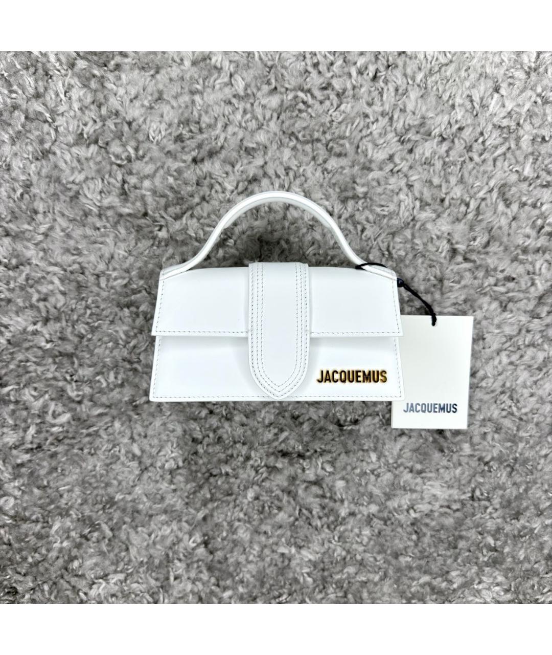 JACQUEMUS Белая сумка через плечо, фото 9