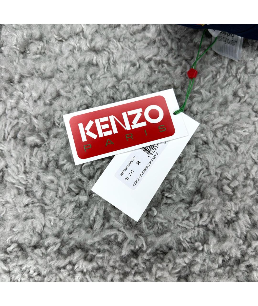 KENZO Темно-синяя хлопковая кепка/бейсболка, фото 4