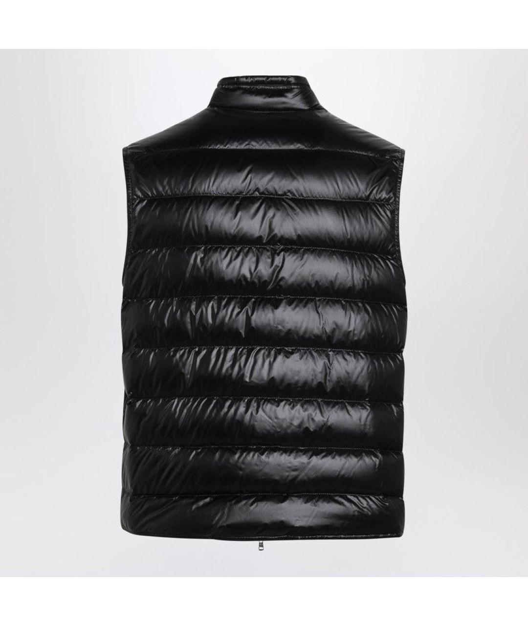 MONCLER Черный полиамидовый жилет, фото 2
