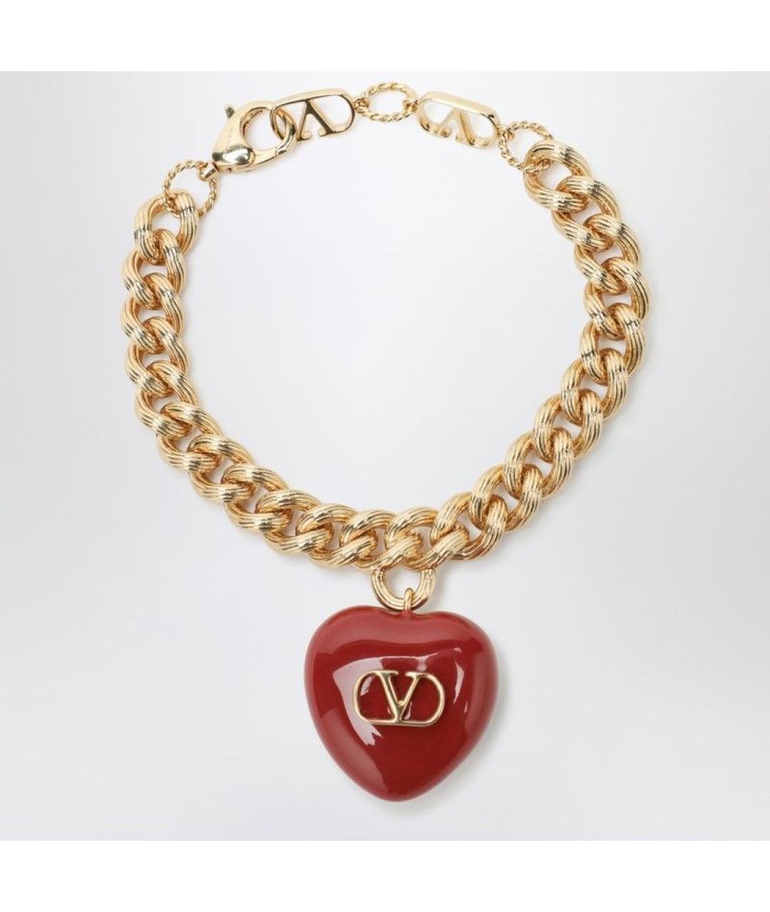 VALENTINO Золотой металлический браслет, фото 3