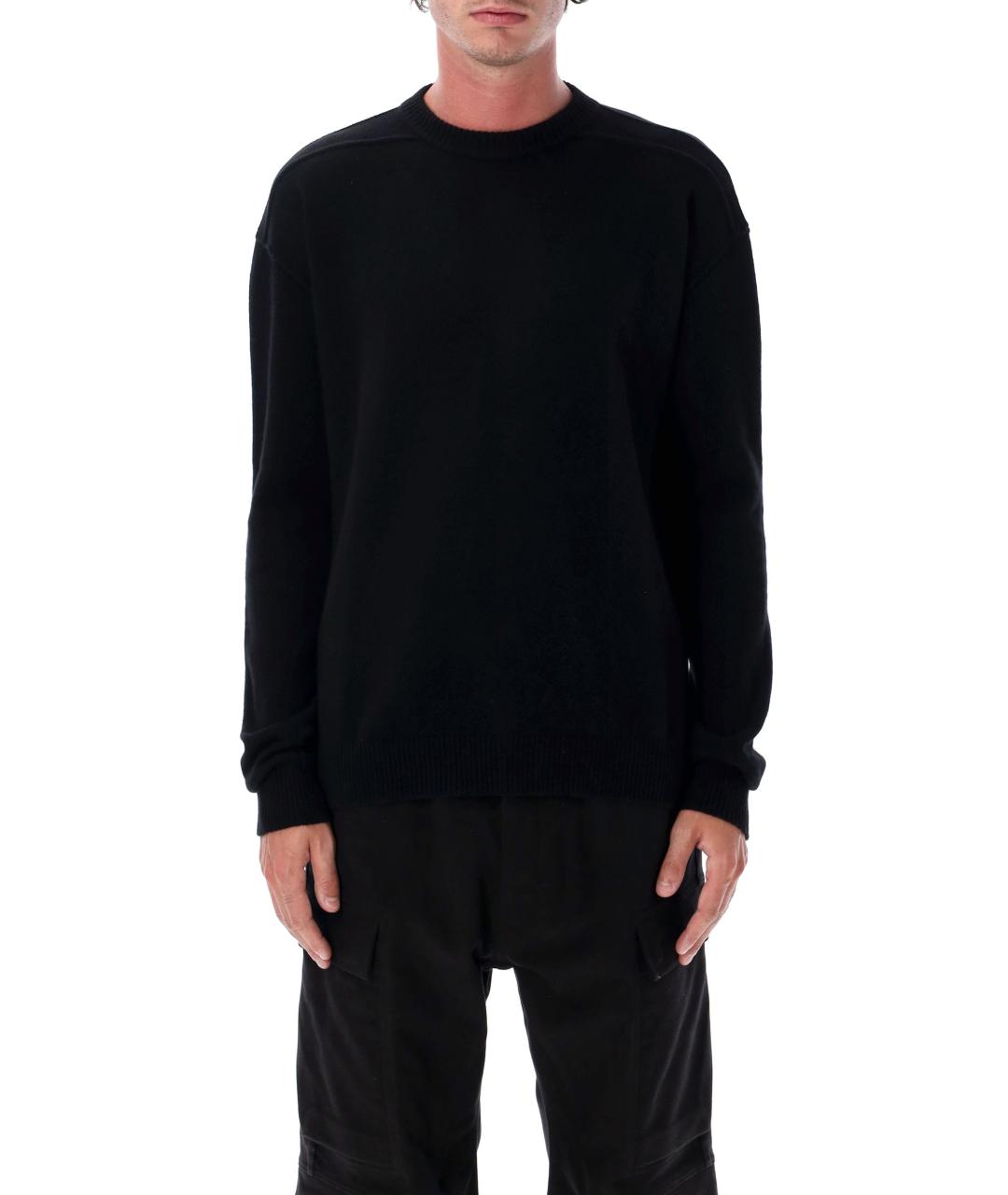 RICK OWENS Черный кашемировый джемпер / свитер, фото 2