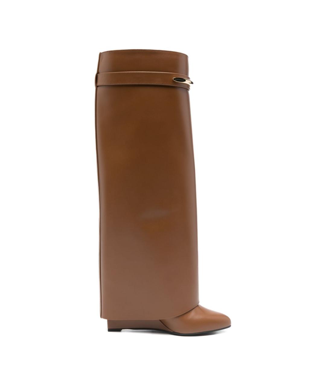 GIVENCHY Коричневые кожаные сапоги, фото 1