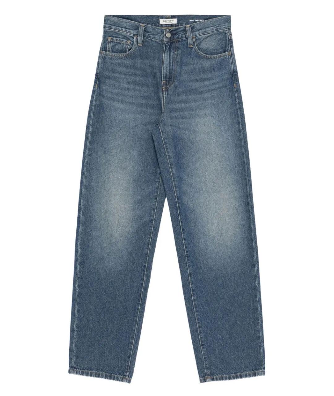 CARHARTT WIP Синие хлопковые прямые джинсы, фото 1
