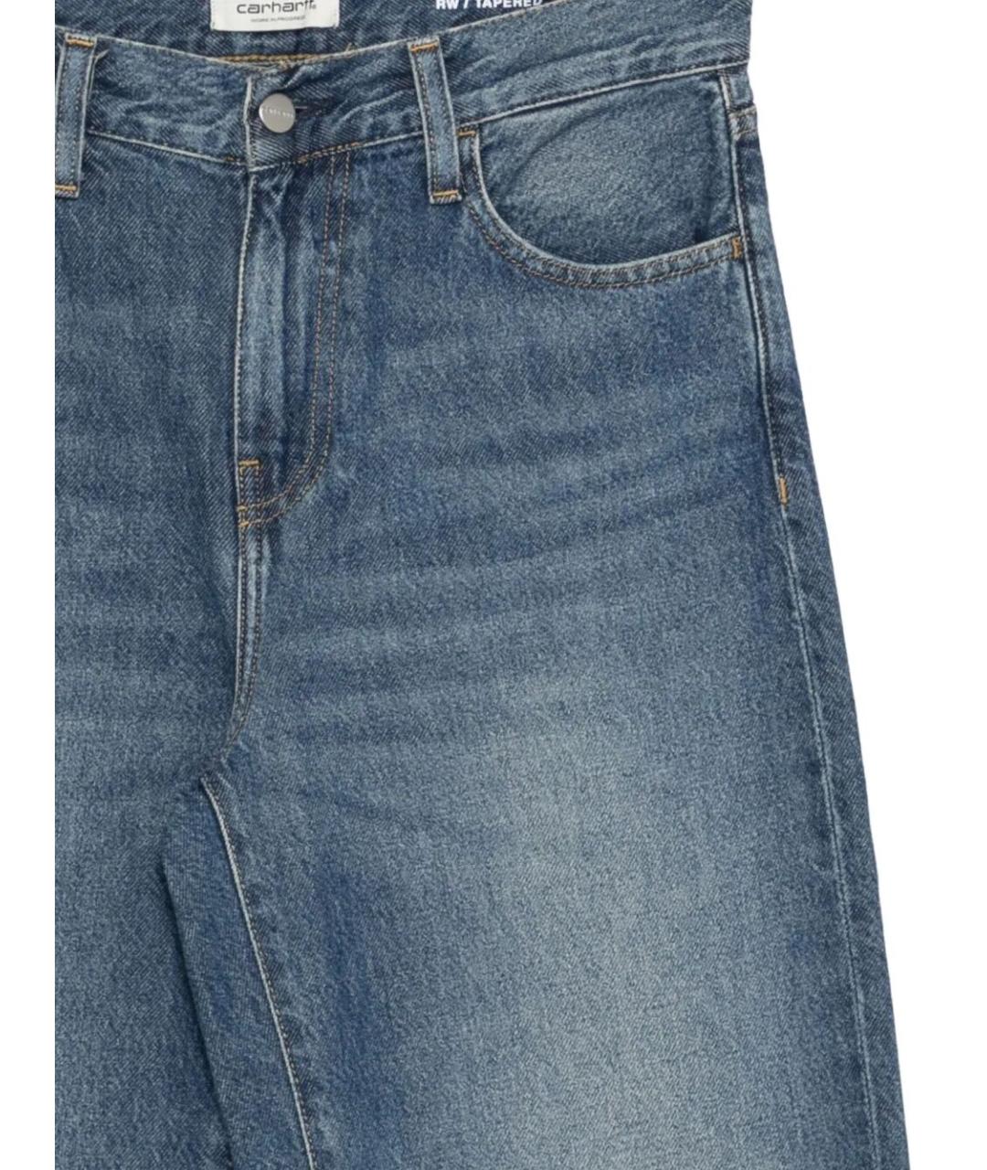 CARHARTT WIP Синие хлопковые прямые джинсы, фото 3