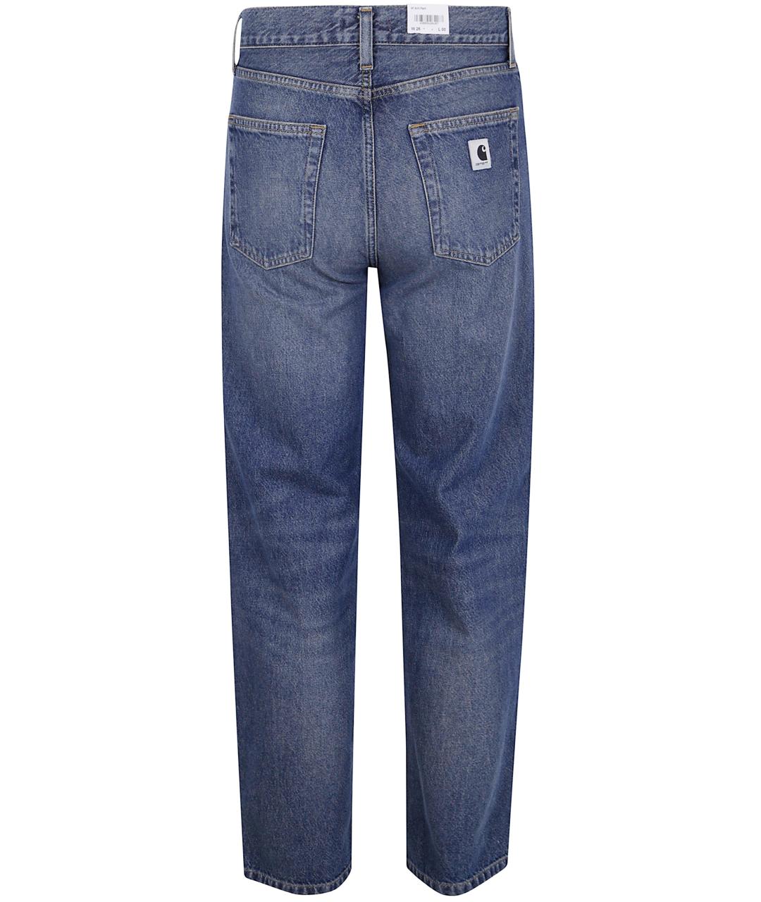 CARHARTT WIP Синие хлопковые прямые джинсы, фото 5