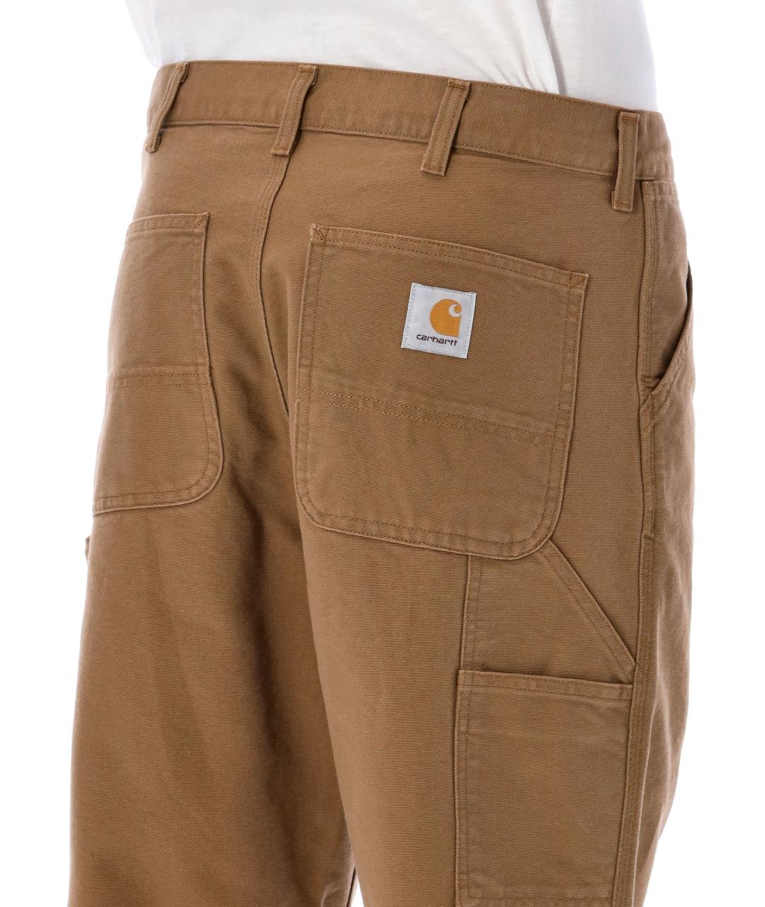 CARHARTT WIP Коричневые хлопковые повседневные брюки, фото 3